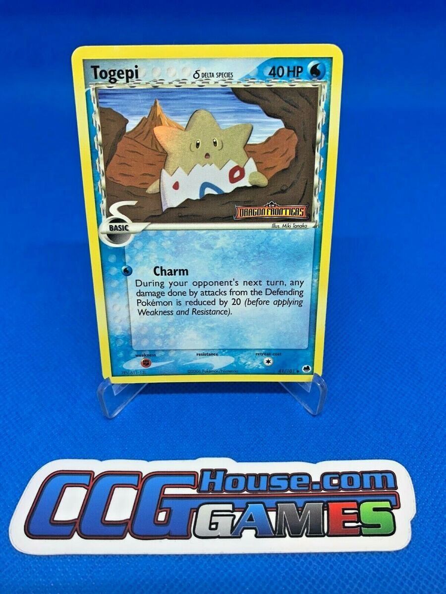 Pokemon EX Dragon Frontiers - Togepi Delta Species 41/101 Pokemon EX Dragon Frontiers - Togepi Delta Species 41/101