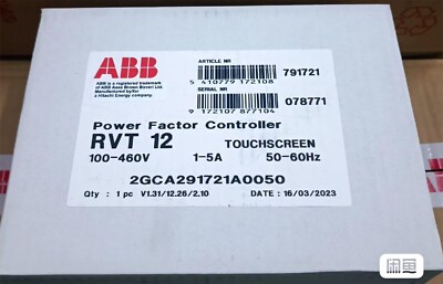 One ABB RVT-12 RVT12 Power Factor Controller New Expedited Shipping
