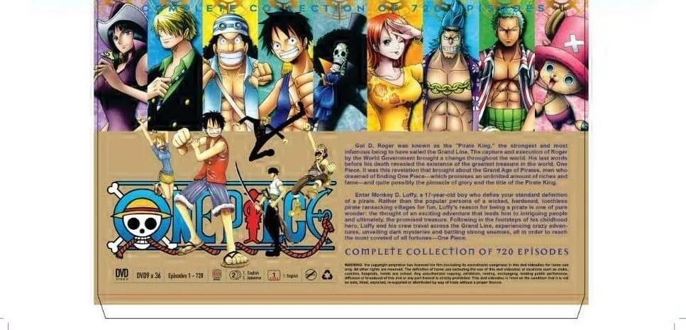 One Piece Eps 1-720. Dual audio. English Dub. English & Chinese Subtitles.