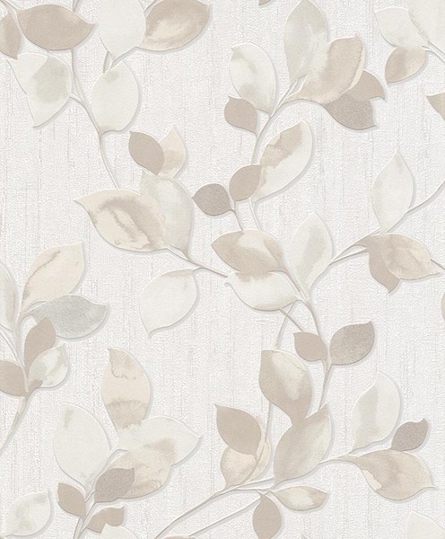Erismann Tapete / Blume / Ranke / Floral / 6972-02 / Weiss-Taupe / 2,62 €/Qm-image