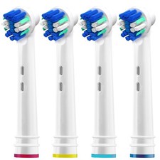 Replacement Electric Toothbrush Heads Compatible w/ Oral B Floss Action 4 Pack