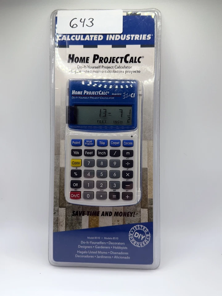 New Calculated Industries Home ProjectCalc 8510 DIY Calculator – Sealed in Pack - Image 2 of 3