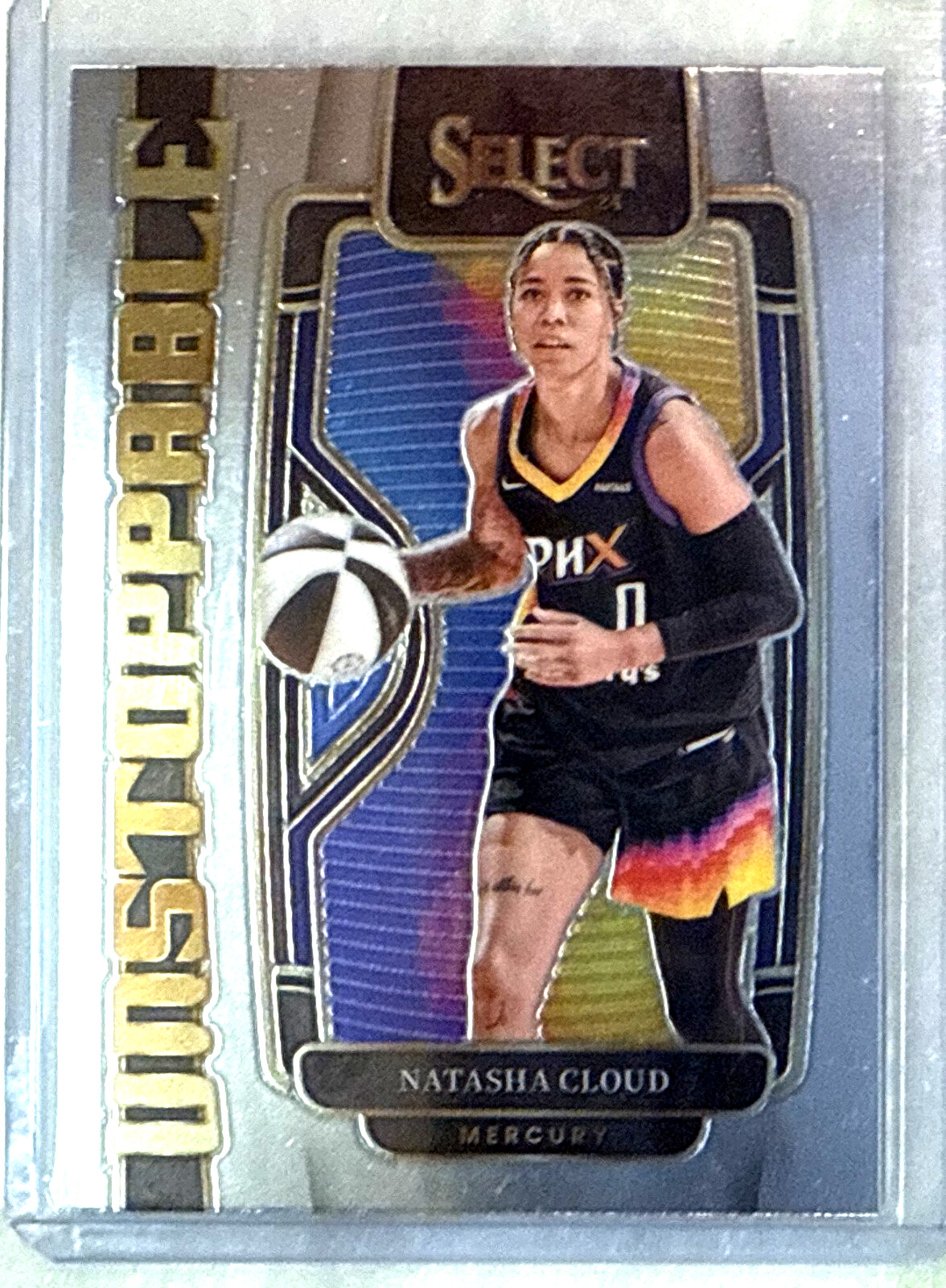 Natasha Cloud 2024 Panini Select WNBA Unstoppable Insert Card-#1 Phoenix Mercury