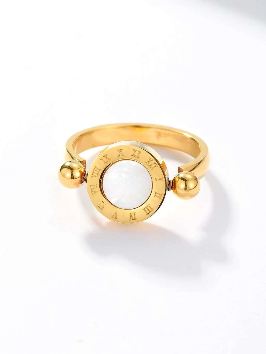 Anillos Sortijas Argollas de Oro 10K Para Mujer Joyeria Doble Piedra Multicolor