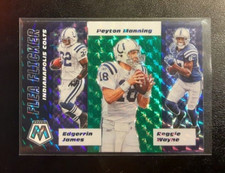 2020 Mosaic #FF9 Edgerrin James Peyton Manning Reggie Wayne Flea Flicker Prizm