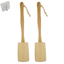 Back Loofah Scrub Loofah Sponge Long Handle Loofah Shower Bath Brush On a Sti...