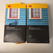 Kodak Cartridge And Paper For Kodak Printer Dock PHC-80 Lot Of 2