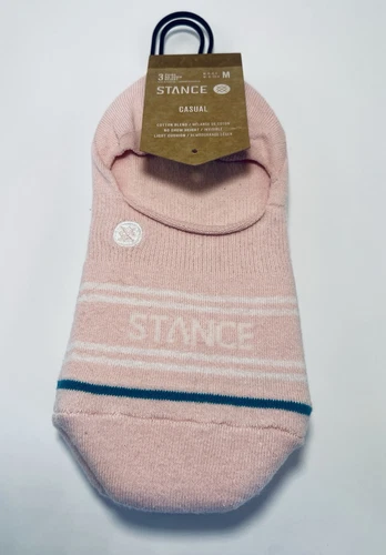STANCE Basic 3 Pack No Show Casual Socks Pink Unisex Size Medium NWT - Picture 1 of 5