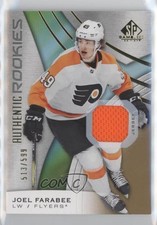 2019 SP Game Used Authentic Rookies Gold Jersey Relics 513/599 Joel Farabee zu8