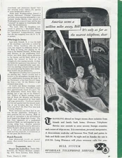 Magazine Ad - 1939 - AT&T / Bell System - Overseas Service - Venice, Italy
