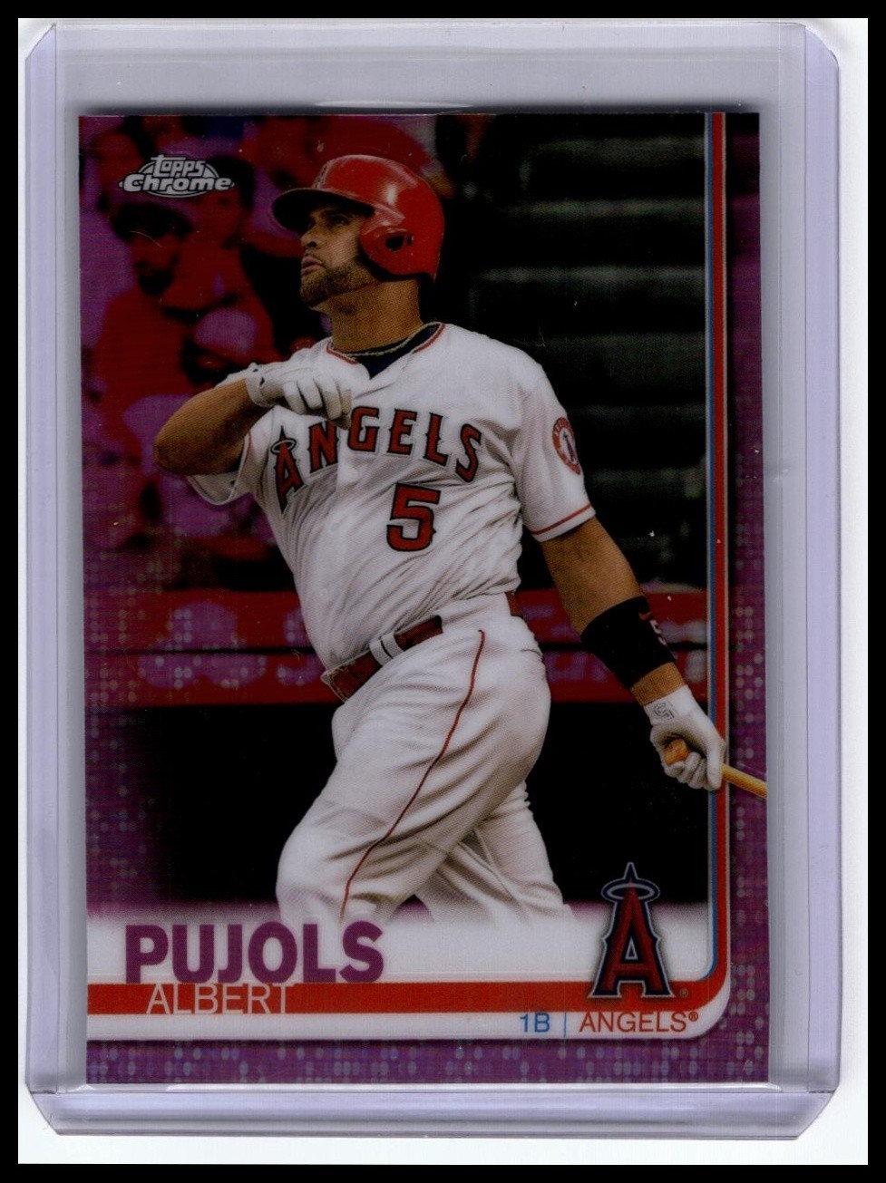 2019 Topps Chrome #27 Albert Pujols Pink Refractor