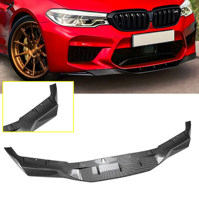 Carbon Look For BMW 5 Series F90 M5 18-20 Front Bumper Lip Kit Spoiler Splitter
