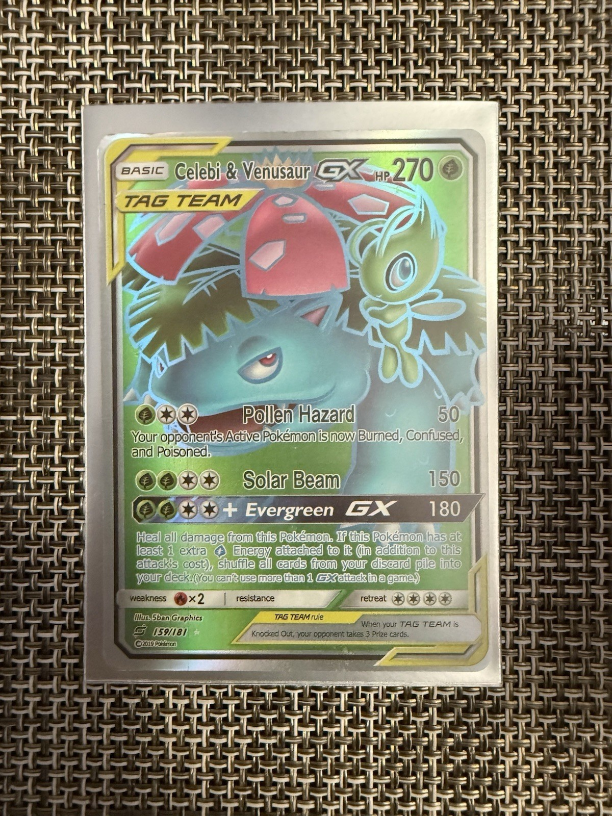 Pokémon TCG Celebi & Venusaur GX Holo