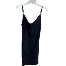 Urban Outfitters Womens Small Black Cowl Neck Slip Mini Dress Adjustable Straps