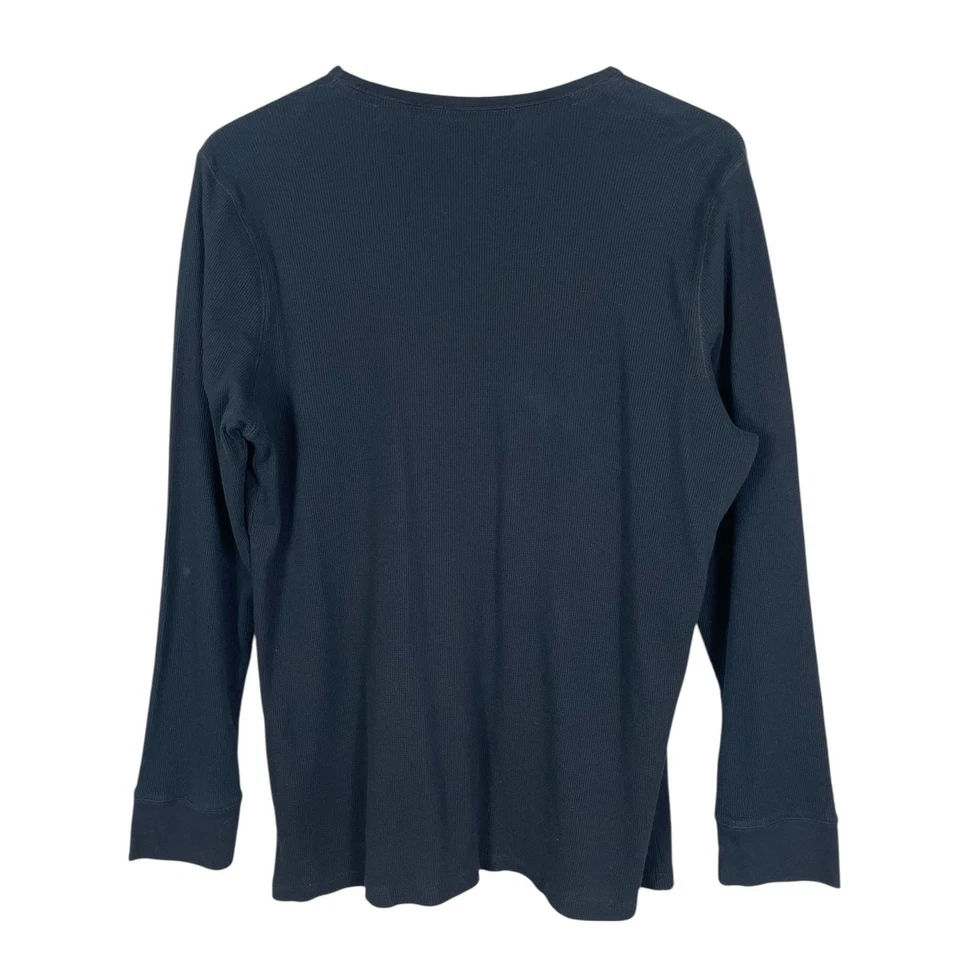 L-RL Ralph Lauren Active Cotton Waffle Knit Top Dragon Embrodery Y2K 90s Large - Image 3 of 4