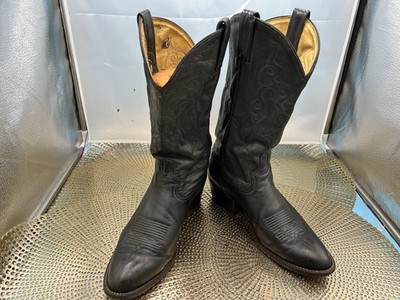 Vintage Tony Lama H4766 Texas Cowboy Boots Men 7.5 Grey