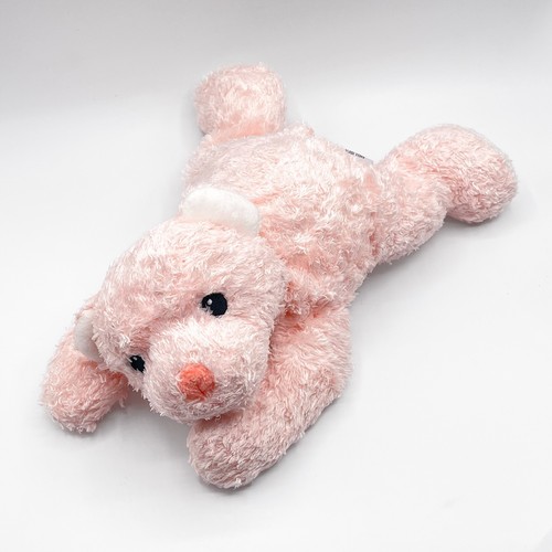 Ty Baby Pink Bear Plush Cuddlecub Tysilk Pluffies Rattle Silky 2001 Vintage 12”