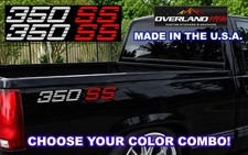 Pair 2 23 350 Ss Chevy Truck Vinyl Decal Sticker Silverado Chevrolet Obs Pair 2 23 350 Ss Chevy Truck Vinyl Decal Sticker Silverado Chevrolet Obs