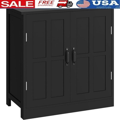 Under Sink Cabinet U-Shaped Storage Double Door Adjustable Shelf Bathroom New