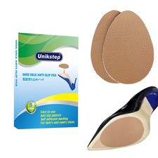 5 Pairs Shoe Sole Anti Slip Grips, Non Skid Self Adhesive Rubber Pads, Khaki