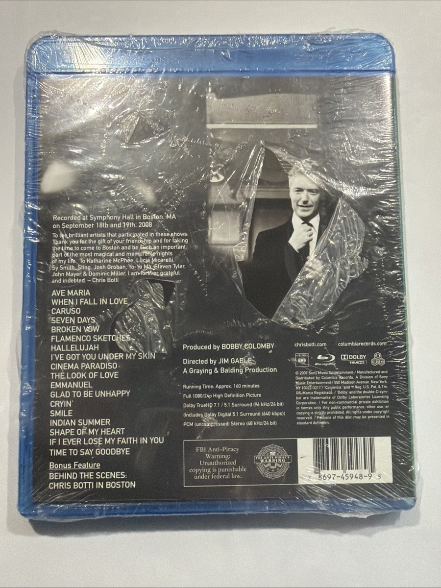 Chris Botti - Chris Botti In Boston (Blu-ray Disc, 2009) for sale