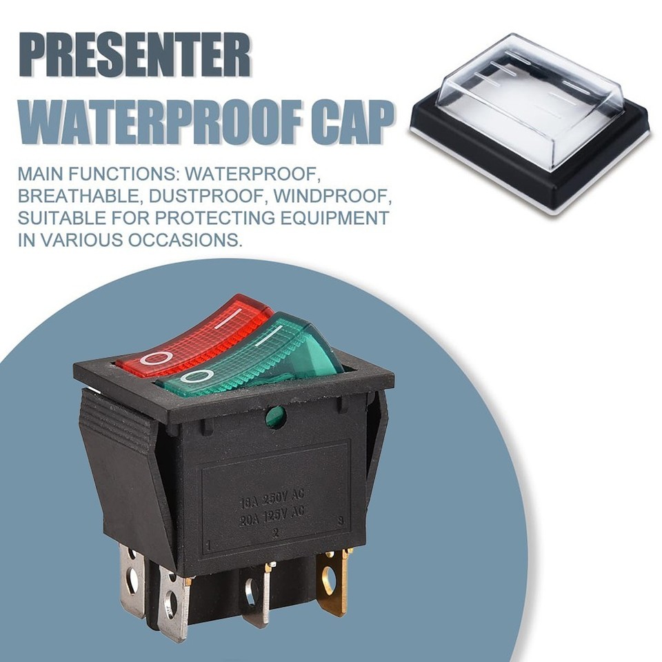 Verde Interruttore A Bilanciere Potenza On Off 2 Palo 4 Pin - Foto 9