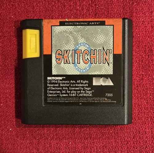 Sega Genesis 16-Bit Vintage Tested Video Game Skitchin EA Electronic Arts