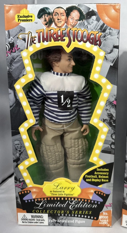 Lote de figuras 1996 estreno exclusivo de The Three Stooges "Three Little Pigskins" Foto 2 de 4