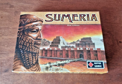 Sumeria Brettspiel Reiver Games Dirk Liekens Englisch Deutsch 3-4 Spieler