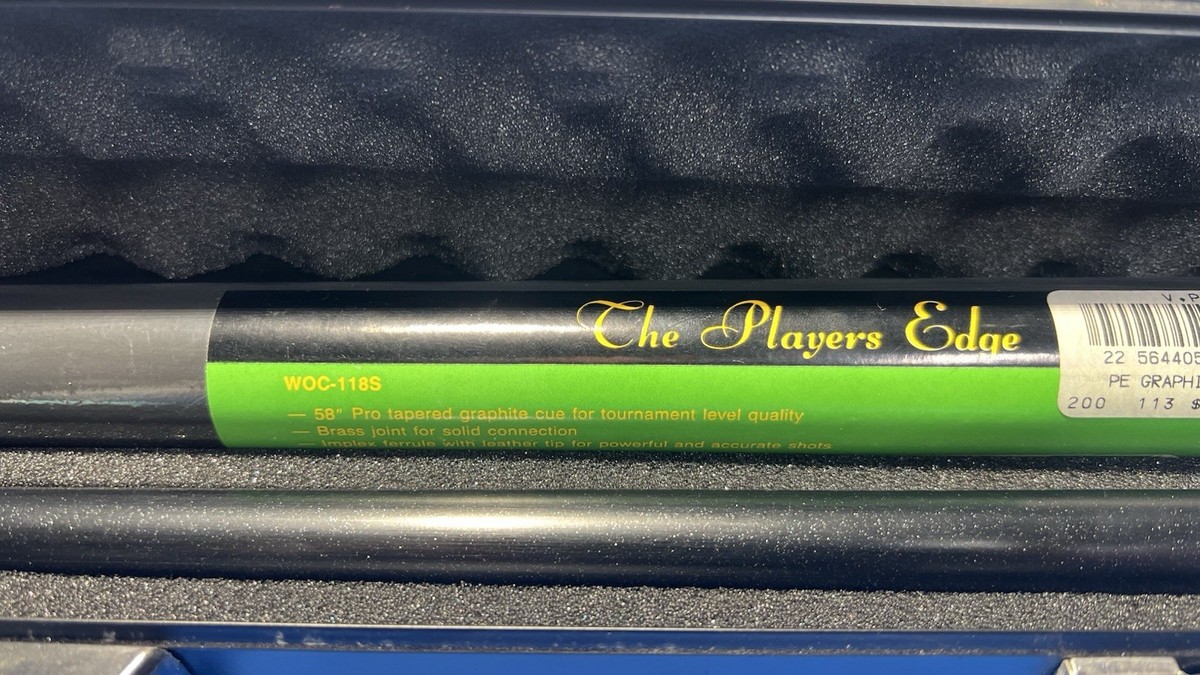 🎱 TBS-8001 Graphite Pool Cue Stick – 20 oz – with Hard Case & Key