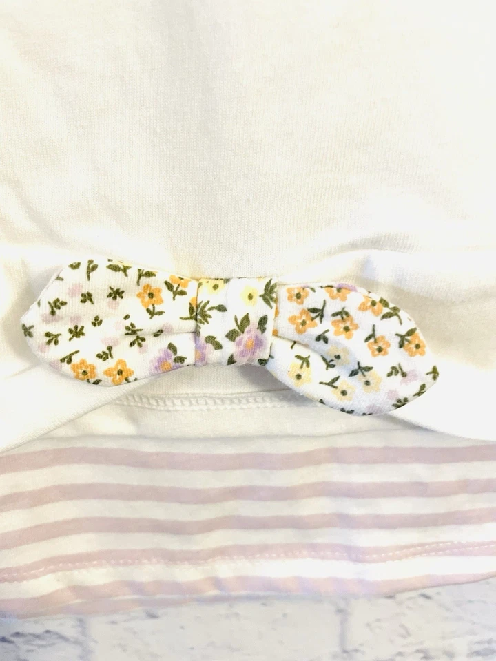 Conjunto de 3 piezas de moño con banda para la cabeza talla 6X mezcla de algodón multicolor Little Lass Girls Foto 3 de 4