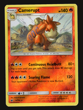 Pokemon TCG Camerupt Sun & Moon Crimson Invasion 14 Reverse Holo RH NM-LP Card