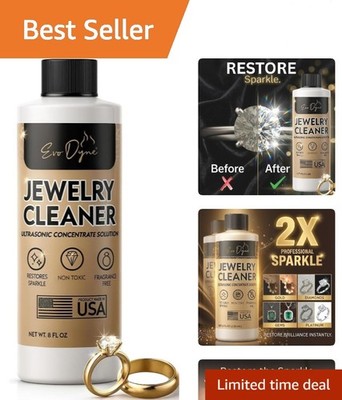 Jewelry Cleaner Solution Safely Clean All Jewelry Gold Silver Diamonds Stones