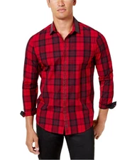 I.N.C Mens Beaded Button Up Shirt