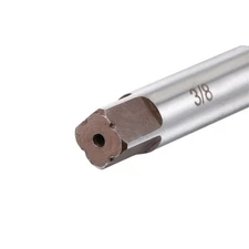 3/8" Hand Reamer, H8 Alloy Tool Steel 6 Flutes Straight Shank Cutter