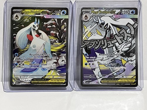Mega Froslass ex Pokemon Ascended Heroes 275/217 SIR and 265/217 Attack Rare Lot