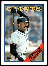 1988 Topps Jeffrey Leonard San Francisco Giants #570
