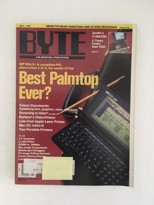BYTE Magazine MAY 1991 Back Issue COMPUTER Magazine - Head to Head EISA ...