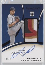 2020 Panini Immaculate Rookie Black 8/10 Lewis Thorpe #106 Patch Auto 5m1