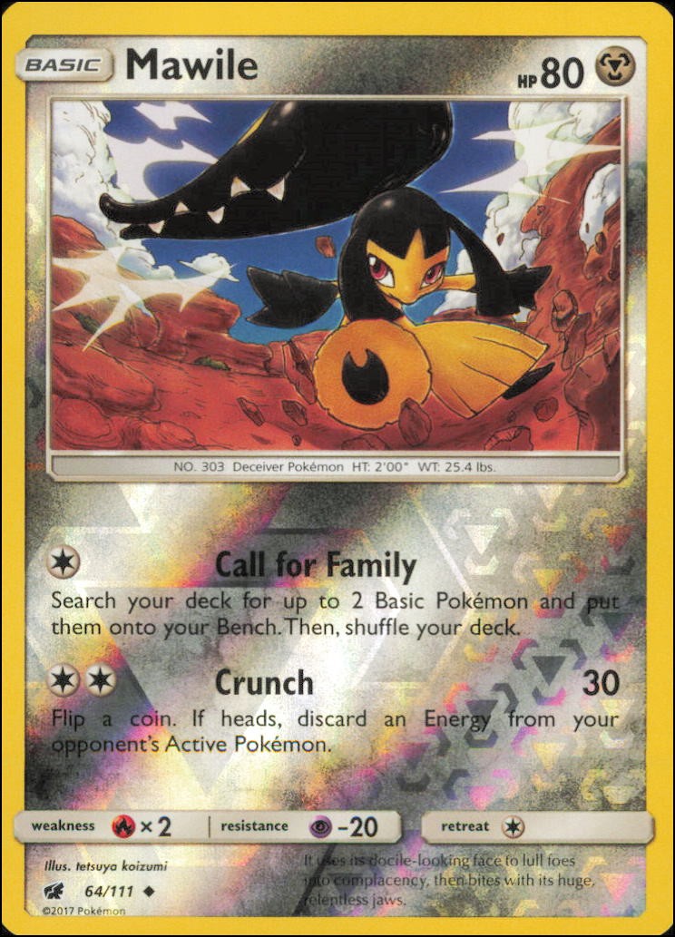 Pokemon - Mawile #64/111 - SM - Crimson Invasion Reverse Holo