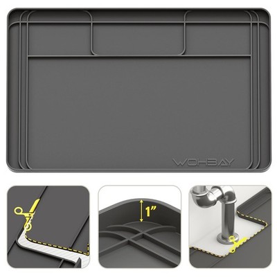 Under Sink Mats for Kitchen Waterproof, 34'' X 22'' Or Smaller Cut to Fit Under...