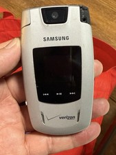 Samsung SCH-U540 - Silver and Black  Verizon  Very Rare Flip Phone - Read 