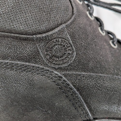 Crown Vintage "Calista" Black Lace-Up Lug Sole Heeled Boots Size 6M Grunge Urban - Picture 7 of 12