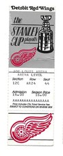 1989 Detroit Red Wings Chicago Blackhawks Playoff  ticket stub Klima 3 points