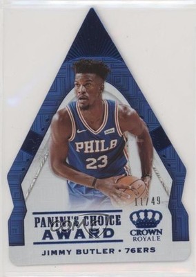 2018 Panini Crown Royale Panini's Choice Award Blue 11/49 Jimmy Butler #31 7y2
