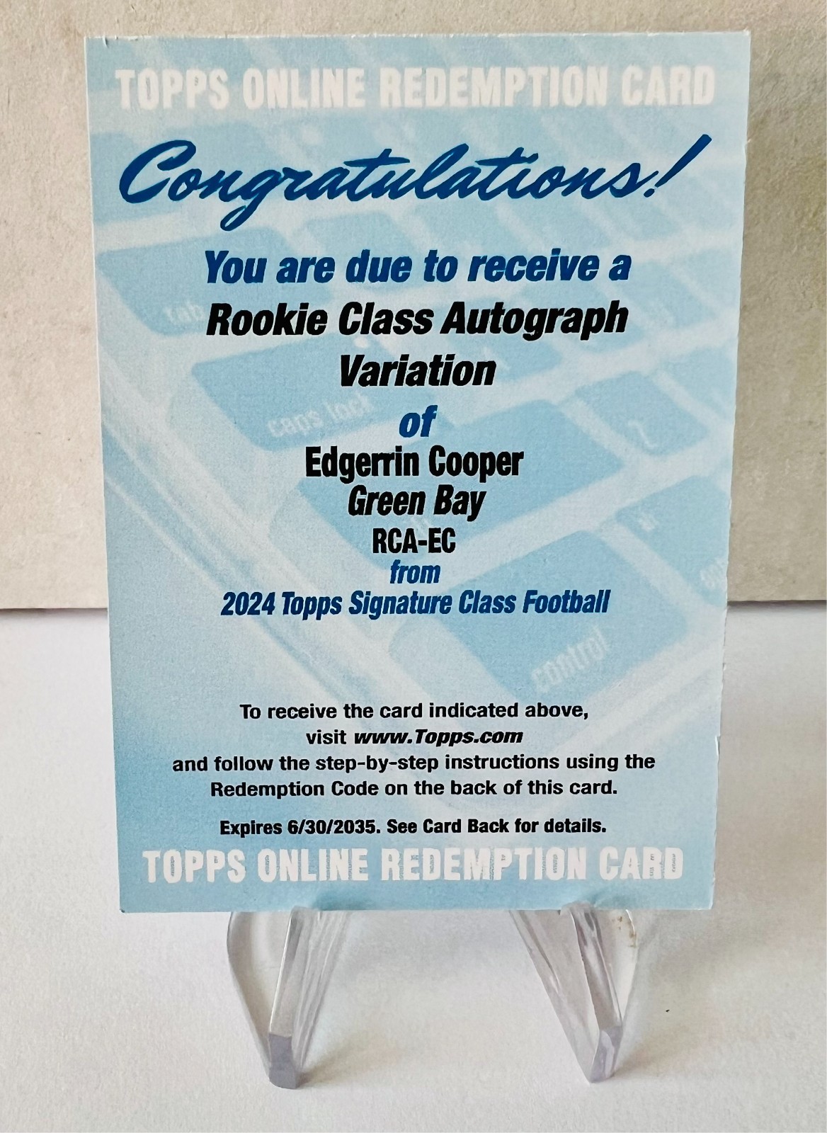 Edgerrin Cooper card image