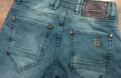 Cipo & Baxx Jeans Mens 29x32 Blue Denim Slim Fit  Biker Punk Streetwear Distress