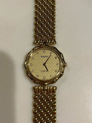 RADO Florence 133.3662.2 Women's Gold Dial Quartz Watch Sapphire