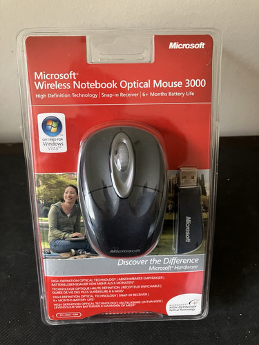 Microsoft Wireless Mouse 3000 Model Optical Mouse - Sealed