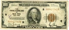 1929 $100 Dollar Bill Federal Reserve Note New York F-1890B B00417743A